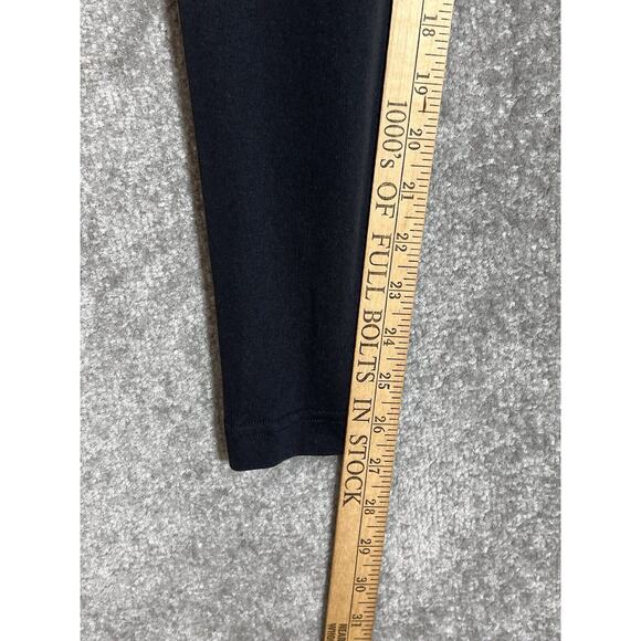 Nike Gold Glitter SPELLOUT Pull‎ On Ankle Leggings Womens Size XS Black Stretch - Picture 10 of 11